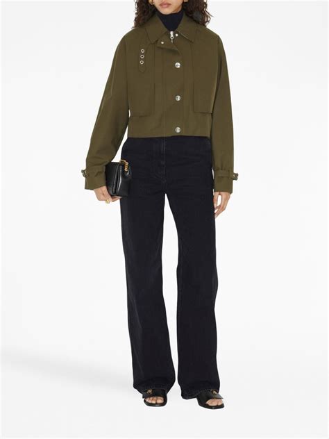 burberry tropical gabardine cropped jacket|Burberry cropped trench coat.